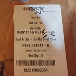 New Lot Of 5 Aerostar 14X14X1 Merv 11 Furnace Air Filters, Pack. Fixed Price $2029.99.