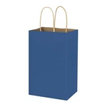 Bagmad 100 Pack 5.25X3.25X8 Inch Small Blue Kraft Paper Bags With Handles Bul.... Fixed Price $35.65.