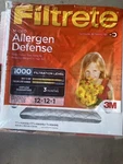 12X12X1 (11.7 11.7) Filtrete Allergen Defense 1000 Filter Month -5 Pack. Fixed Price $20.00.