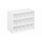 19 In. X 24 12 White Wood Look 15-CUBE Storage Organizer. Fixed Price $47.18.