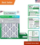 Merv 8 20X25X4 Pleated Air Filters For Hvac - Safe & Efficient Dust Capture. Fixed Price $101.99.