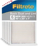 16X20X1 Furnace Air Filter Mpr 300 Clean Living Dust & Pollen 6-PACK. Fixed Price $53.80.