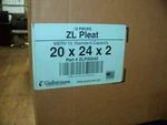 Glasfloss Pleat Merv 10 Standard Capacity Air Filter 20X 24X2" 12 ZLP20242. Fixed Price $59.99.