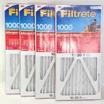 Filtrete 1000 Air Filter Pleated 3M 10X20X1 Merv 11 Allergen Defense Lot Of 4. Fixed Price $61.46.