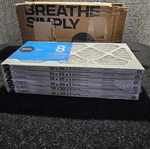 (qty 6) Simply 10X20X1 Air Filter, Merv 8, Mpr 600, For Home Furnace & Hvac. Fixed Price $37.50.