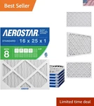 16X25X1 Merv 8 Air Filter, Count, Actual Size 15.75 24.75 0.75, Hvac, A.... Fixed Price $76.49.