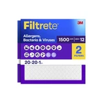 Filtrete Air Filter, Merv 12, Mpr 1500, Allergens, 20X20X1, White. Fixed Price $69.28.