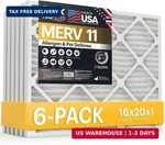 Bnx Trufilter 16X20X1 Air Merv 11 (6-PACK) Made In Usa Allergen Defen. Fixed Price $65.78.