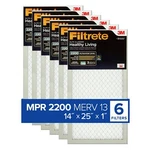Filtrete 14X25X1 Furnace Air Filter, Merv 13, Mpr 2200, Elite Allergen, Ba.... Fixed Price $128.73.