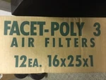 Purolator Products Facet Poly 3 Air Filters Ten In Open Box. Fixed Price $25.00.