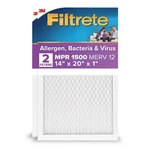 Filtrete 14X20X1 Furnace Air Filter, Merv 12, Mpr 1500, Certified Asthma &.... Fixed Price $71.00.