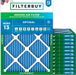 Filterbuy 14X20X1 Air Merv 13 Optimal Defense (12-PACK), Pleated Hvac. Fixed Price $170.92.