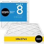 Simply Filters 18X27X1 Merv 8, Mpr 600, Furnace Hvac Air. Fixed Price $56.99.