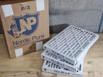3 Pack - Nordic Pure 14X20X2" Pleated Merv 8 Furnace Air Handler Filters. Fixed Price $27.07.