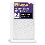 Filtrete Air Filter Merv 12, Mpr 1500 Certified Asthma 20X25X1, White. Fixed Price $70.77.