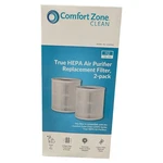 (2-PACK) Comfort Zone Clean True-hepa Air Purifier Replacement Filter CZAPH22. Fixed Price $14.75.