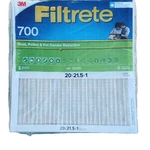 4 Filtrete 700 Pleated Air Filters 20X21.5X1 Dust, Pollen, Pet Dander Reduction. Fixed Price $17.99.