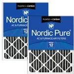 Nordic Pure 20X25X4 19 1/2 24 3 5/8 Pleated Air Filter Merv 12. Fixed Price $83.35.