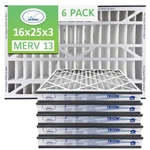 Trion Air Bear 266649-101 (6 Pack) 16" X 25" 3" Merv 13 Pleated Filter. Fixed Price $141.76.
