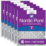 Nordic Pure 20X24X4 (3 5/8) Pleated Merv Air Filters 6 Pack. Fixed Price $127.99.