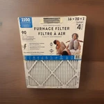 4 Pack Kirkland Signature 2200 High Performance Furnace Filters 16X20X1 Unused. Fixed Price $32.99.