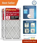 2-PACK Mpr 1000 Furnace Air Filters Micro Allergen Defense & Efficiency. Fixed Price $40.80.