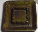 Vtg 1967 Mcm Maddux Of California Ashtray Bel-air Original Brownish Green #7113. Fixed Price $29.00.