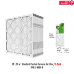 X 20 Standard Pleated Air Fpr 5, 12-PACK, Filters Replacement. Fixed Price $53.55.