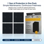 Whirlpool 4-PACK 817600 Replacement Charcoal Pre-filter Fit Air Purifier WPT60. Fixed Price $36.99.