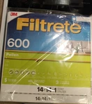 3M Filtrete 14 In. W X H 8 Merv Pleated Air Filter. Fixed Price $10.00.