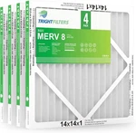 Trightfilters 14X14X1 MERV-8 Air Pleated For Home Hvac Furnace 4PACK. Fixed Price $29.99.
