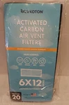 Activated Carbon Air Vent Filters For HOME-20 Pieces 6 X12 Floor Luxoton. Fixed Price $15.00.