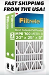 Pack Filtrete Electrostatic Air Filter 700 Mpr 703DP5-2PK1E 20 In X 25. Fixed Price $44.99.