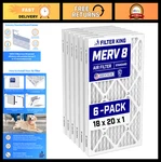 18X20X1 Merv Air Filters (6-PACK) For Dust & Allergy Control, Hvac Pleated,. Fixed Price $79.99.