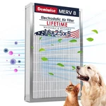16X25X5 Reusable Electrostatic Air Filter, Merv 8 Lifetime Aluminum Ac/hvac F.... Fixed Price $164.96.