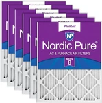 Nordic Pure 14X14X1 Pleated Merv 8 Air Filters 6 Pack 1379. Fixed Price $44.99.