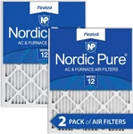 Nordic Pure 18X20X1 Pleated Merv 12 And Furnace Air Filters 2-PACK. Fixed Price $29.99.
