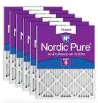 Nordic Pure Air Filters 6 Pack 18X25X1 Pleated & Furnace Merv. Fixed Price $17.87.