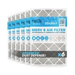 20X30X1 Air Filter (6-PACK) Merv 8 Moaj Advanced Dust Defense Based In .... Fixed Price $78.97.