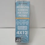 Luxoton Activated Carbon Air Vent Filters For Home 4" 10" Floor 40 Pack. Fixed Price $10.95.