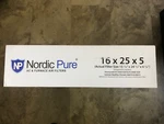 Nordic Pure & Furnace Air Filter 16X25X5 Pleated Electrostatic Merv 12. Fixed Price $29.99.