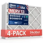 Bnx Trufilter 24X30X1 Air Merv 13 4-PACK Made In Usa Electrostatic.... Fixed Price $145.09.