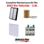 2024 Kia Telluride 3.8L Complete Air, Oil & Cabin Filter Kit (5W-30). Fixed Price $137.95.