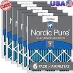 16X20X1 Merv 7 Pleated Air Filters Pack Hypoallergenic Indoor Protection New. Fixed Price $74.99.