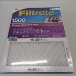 3M Filtrete 16 In. X 20 1500 Mpr Allergen, Bacteria & Virus Smart. Fixed Price $35.00.