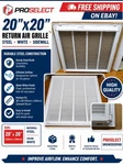 American Metal Products 20 X In. White Steel Lanced Return Air Filter Grille. Fixed Price $27.99.
