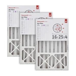 Honeywell Home 16X25X4 Merv 8, Furnace Air Filter, Pack (CF408F1625-3PKAM). Fixed Price $124.83.