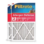 Filtrete 16X25X1 Air Filter Merv 11, Mpr 1000 Micro Allergen Defense 2PACK, A.... Fixed Price $43.39.