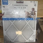 Kirkland Signature 2200 High Performance Furnace Filters 4 Pack 20X25X1". Fixed Price $29.99.