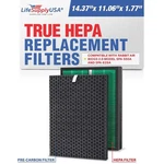 Lifesupplyusa Filter Set 1 True Hepa Air Cleaner Carbon 3 Pack. Fixed Price $27.99.
